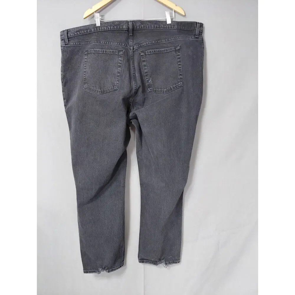 Abercrombie & Fitch Gray Straight Jeans Women Size 37/24